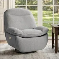 FLEXISPOT Sessel Schaukelsessel gemütlicher TV-Sessel, Relaxsessel (Schlafsessel mit USB, Drehsessel mit Rocking, Ruhesessel für Senioren & Stillenden), Versteckter Stauraum, 105° - 145° verstellbar, 159 KG belastbar
