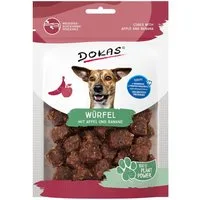 Dokas Würfel mit Apfel & Banane 105 g, für: Hund