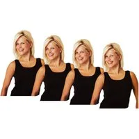 TEXEMP Tanktop 2 bis 6 Damen Unterhemd Top Baumwolle Tank Shirt Lady Damentop Träger (2-tlg)