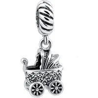 PANDACHARMS Bead Baby Kinderwagen Anhänger für Charm Armband, 925er Sterling Silber