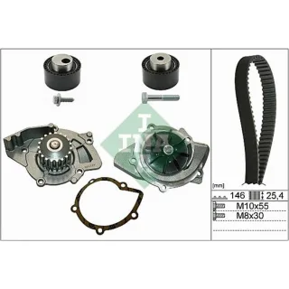 Ina Zahnriemensatz + Wasserpumpe Citroen Fiat Lancia Peugeot 2,2 HDi