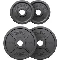 GORILLA SPORTS Hantelscheibe, 30 kg, (4-tlg)