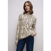 STREET ONE Langarmshirt mit grafischem Muster