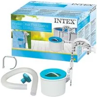 Intex Pool-Filterpumpe Pool Wasserreiniger Oberflächenskimmer (Spar-Set, 1-tlg., Entfernen von Blättern und Insekten), dient das Gerät gleichzeitig als Chemikalienspender für Tabletten