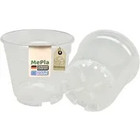 Heimwerkercenter Blumentopf MePla - 5 Stück - Pflanztopf Orchidee ø 8 cm - transparent