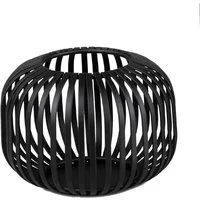 formano Windlicht Stäbe, Höhe: 10cm, Farbe: Schwarz, Motiv: Stäbe