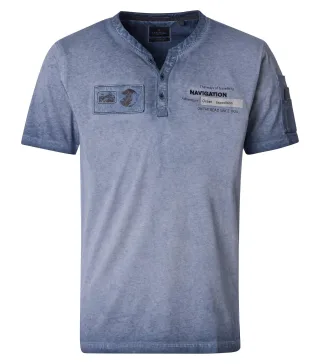 CASAMODA - Henley blau - Gr. - M