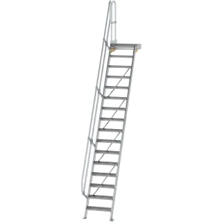 Munk Treppe mit Plattform 60° Stufenbreite 600 mm - 600376