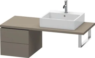 Duravit L-Cube Unterschrank für Konsole Flanell Grau Seidenmatt 420x547x400 mm - LC583609090 LC583609090