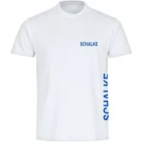 multifanshop T-Shirt Herren Schalke - Brust & Seite - Männer