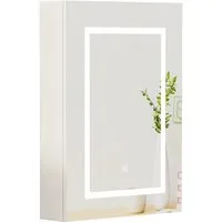 radelldar Spiegelschrank LED Badspiegelschrank mit Stauraum, Hängender Medizinschrank (1-St) mit 3 Lichtfarben & Speicherfunktion, 50 x 70 cm