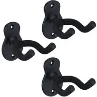 relaxdays Gitarrenständer Gitarrenhalter für die Wand 3er Set, (3-tlg., 3er Set)