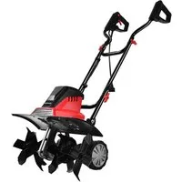 COSTWAY Gartenhacke, 6 Hackmesser, 1500W, 43cm Arbeitsbreite, 400 U/m