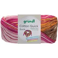 Gründl 100 Gramm Gründl Cotton Quick Batik Farbauswahl Häkelwolle