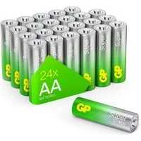 GP Batteries 24x Super Alkaline GTECH Batterien AA Mignon Batterie, (1,5 V, 24 St), LR06 LR6 1,5V 24 Stück Batterie Box Set Battery MN1500 15A E91