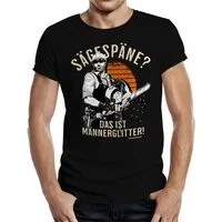 RAHMENLOS® T-Shirt als Geschenk für den Handwerker - Sägespäne? Das ist Männer Glitter