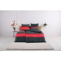 OTTO home Bettwäsche Circle, Polycotton, 2 teilig, Bettwäsche aus Baumwolle mit Streifen-Design, moderne Bettwäsche