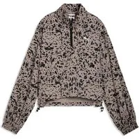PUMA Trainingsjacke Essentials Relaxed Bedruckte Jacke mit Reißverschluss bis zum