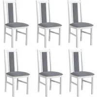 MOEBLO Stuhl BESO 14 (Polsterstühle, Holzstühle, Esszimmerstühle, Massivholz, 6 St), (BxHxT):43x97x40cm