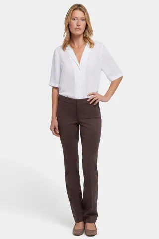 Slim-Pants aus Ponte-Strick | Kaffeebohne