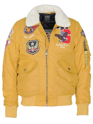 Top Gun Bomberjacke TG23002 mit Kunstfellkragen