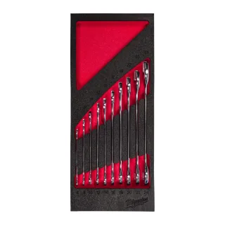 Milwaukee Doppel-Maulschlüssel 10-teilige Einlage für Werkstattwagen 78 cm - 4932493629