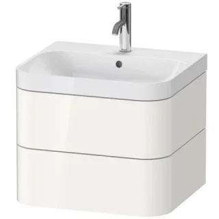 Duravit Happy D.2 Plus c-shaped Set wandhängend Weiß Hochglanz 575x490x480 mm - HP4345O2222 HP4345O2222