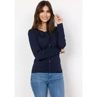 soyaconcept Strickjacke SC-DOLLIE 446 aus Viskosemischung, normale Passform, Feinstrick-Material