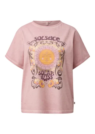 qs - T-Shirt pink/mehrfarbig - Gr. - XXL