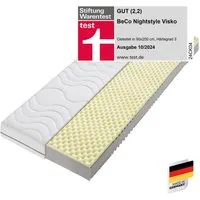 Visco-Matratze Nightstyle Visko Matratze 90x200, 100x200, 140x200 cm, Beco, 17 cm hoch, Matratze, 90x200 cm (H3) von Stiftung Warentest getestet