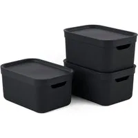 ROTHO Aufbewahrungsbox Jive Dekobox 3er-Set Aufbewahrungskorb 5l (Aufbewahrungsset, 3er-Set)