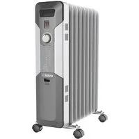 Iskra Ölradiator YL-B28-9, 9 Rippen, für kleine & mittelgroße Räume, 3 Heizstufen, mit Rollen