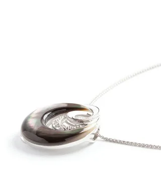 Orphelia Damen-Kette aus 925er Sterlingsilber mit Anhänger – Silber ZH-4612