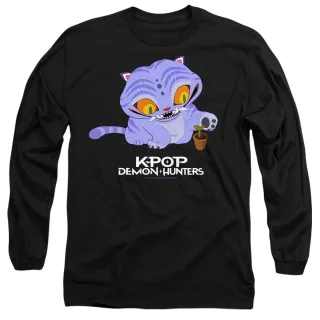 K-Pop Demon Hunters - "Cute" T-Shirt für Herren/Damen Unisex Langärmlig (Schwarz)