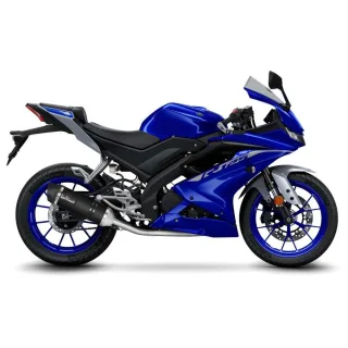 LeoVince Sport Auspuff Komplettanlage LV ONE EVO Black Yamaha YZF-R 125 Bj.2021-2024 EURO5 /+Kat