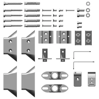 Kermi Befestigungs-Set Diveo-E weiß, ZB04050001 ZB04050001