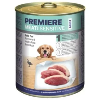 PREMIERE Meati Sensitive Pur Nassfutter Hund, Adult, Ente pur 24x800 g