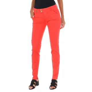 MET Damen Hose H-K-Chino Slim Fit Knöchellang Orange
