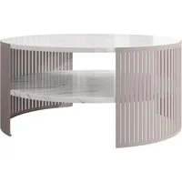 MIRJAN24 Couchtisch Fikoli Cashmere, 75x75x40 cm, Gestell aus Stahl
