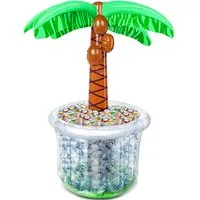 sloosh Planschbecken SLOOSH 152cm aufblasbarer Palme Getränkekühler, Strand Themeparty Deko