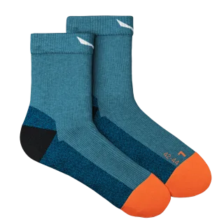 SALEWA - Mountain Trainer Merino Kurze Socken Herren - Blau (Gr.42-44)