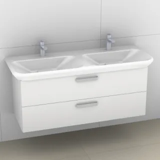 Artiqua 413 Waschtischunterschrank für MyDay 135430 Weiß Glanz, 413-WU2L-K78-7050-68 413-WU2L-K78-7050-68