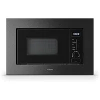Klarstein Mikrowelle VeroSteel, Mikrowelle, Grill, 20 l, Einbau Microwave Grill 800 W 20 L LED Touch Schwarz