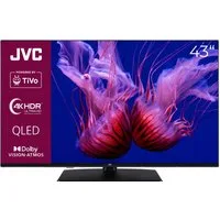 JVC LT-43VUQ3455 QLED-Fernseher (108 cm/43 Zoll, 4K Ultra HD, Smart TV powered by TiVo, Smart TV powered by TiVo, HDR Dolby Vision, Triple-Tuner, 6 Monate HD)