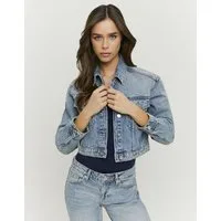Tally Weijl Jeansjacke SJADEPEACH aus Denim, verkürzt in leichtem oversized Fit