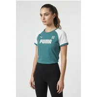 PUMA T-Shirt SPORT RINGERTEE Slim Fit Passform, Kurzarm, Rundhalsausschnitt