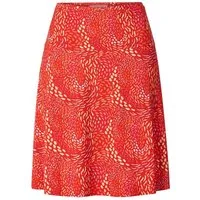 Himalaya Clothing Strickrock Rock Damen mit floralem Print - Sommerrock aus hochwertiger Viskose Bequemer Midi Rock in A-Linie mit elastischem Bund