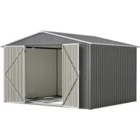 Thanaddo Gartenhaus Metall Gerätehaus Geräteschuppen Inkl. Metallfundament, (Mehr Leben im Garten), inkl. Fundament aus Metall (ohne Boden)