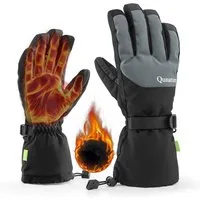ROCKBROS Skihandschuhe Winterhandschuhe wasserdichte Winddichte Touchscreen für Winter-Sports Tragbar & verstellbare Ärmelbündchen