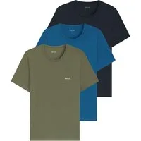 BOSS Unterziehshirt Classic T-Shirt (3-St) mit fein geripptem Rundhalsausschnitt